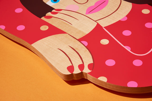 Andy Rementer Limited Edition Color Screen Print on Wood