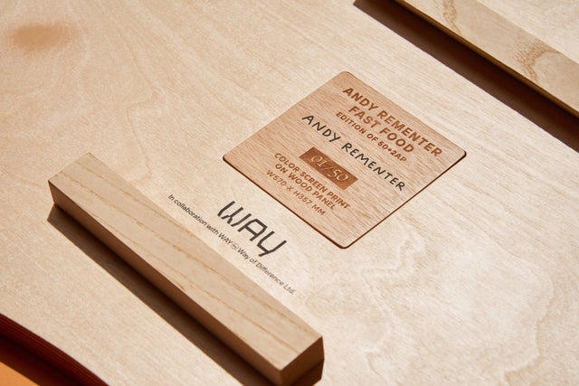 Andy Rementer Limited Edition Color Screen Print on Wood