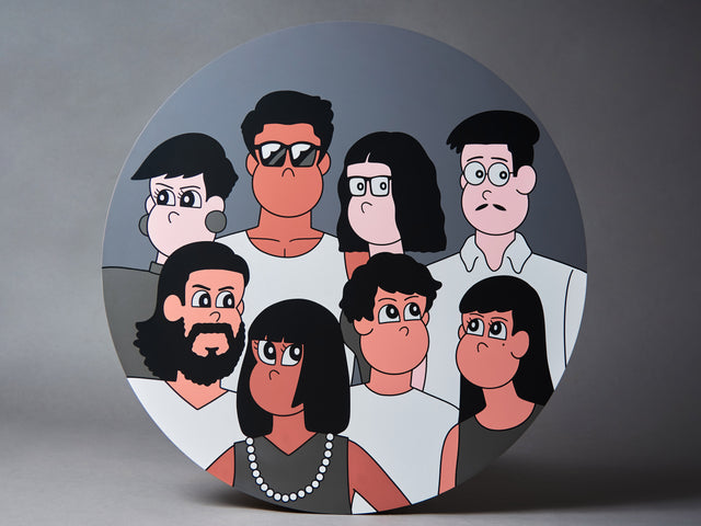 Jun Oson “PEOPLE” Limited Edition Screen Print on Wood Panel
