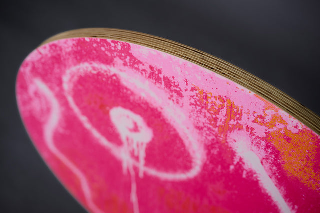 André Saraiva "Mr.A Pink" Limited Edition Screen Print on Wood Panel