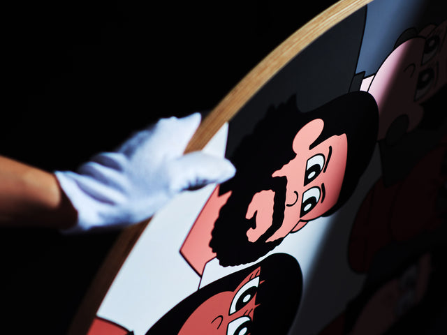 Jun Oson “PEOPLE” Limited Edition Screen Print on Wood Panel
